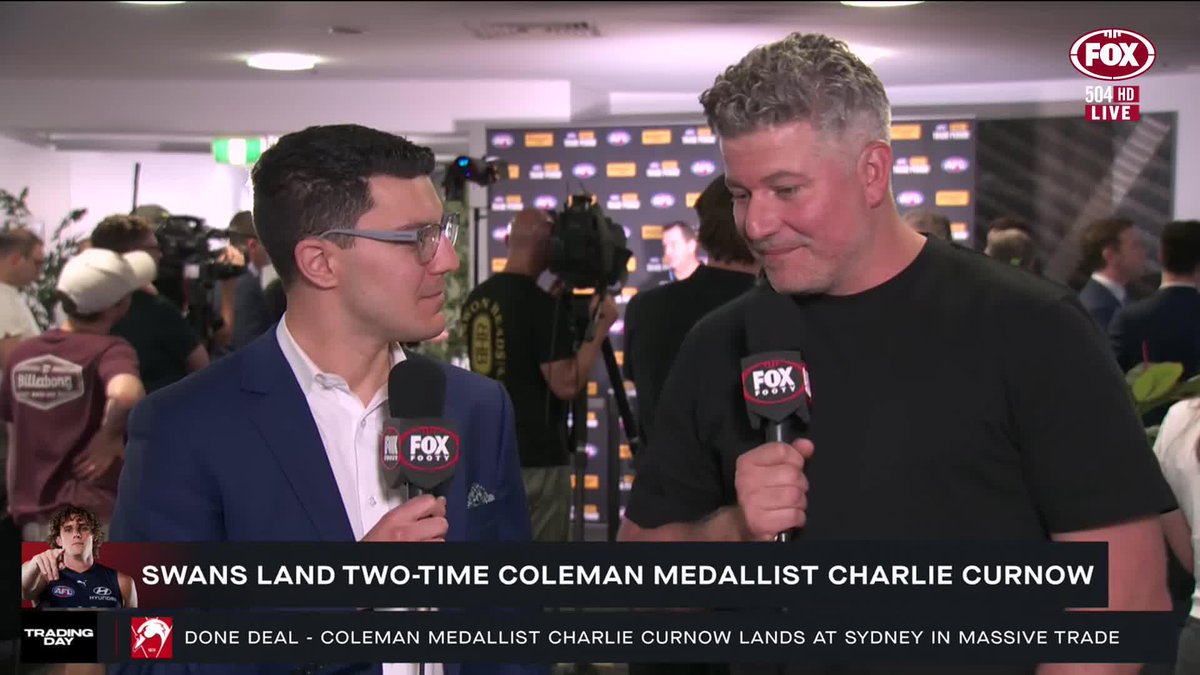 "It was quite a stressful trade." Charlie Curnow's manager, Robbie D'Orazio, opens up on the stressful last-minute Swans-Blues trade. 📺Watch #TradingDay on Ch. 504 or stream via Kayo Sports