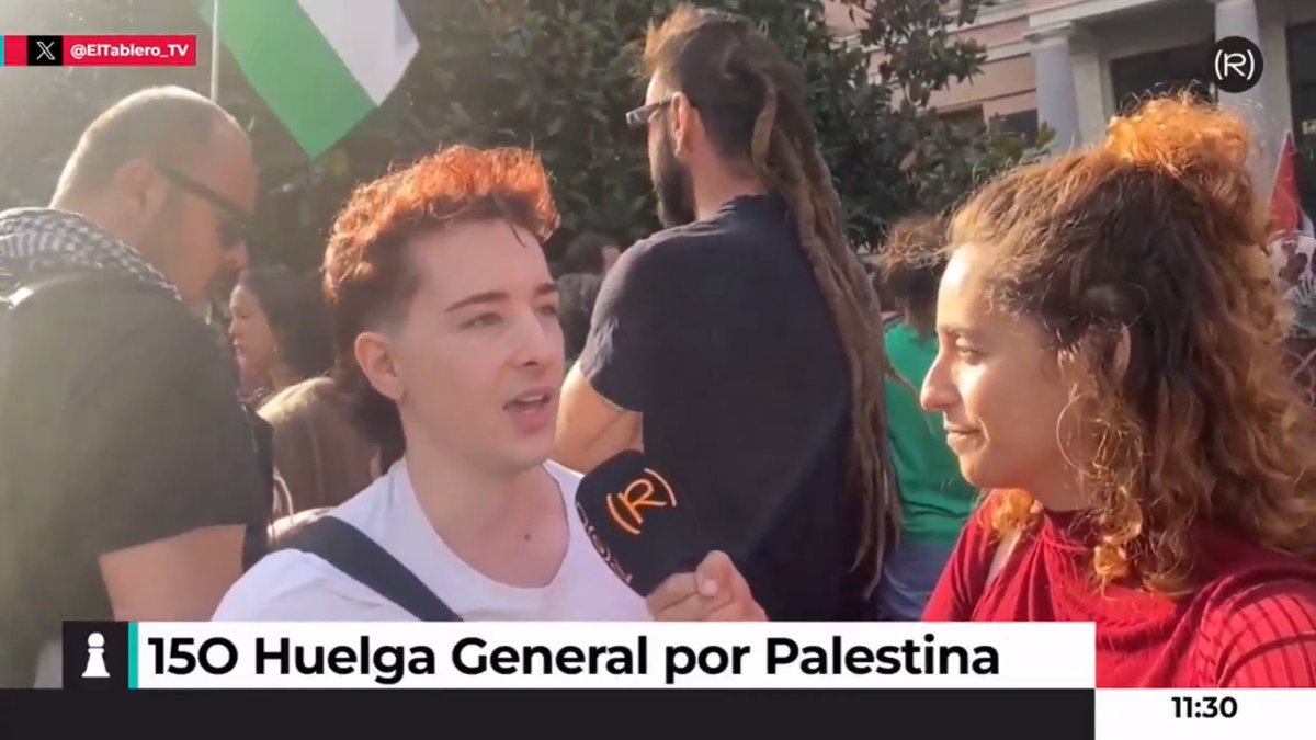 🇵🇸📢 "Los profes hemos parado por completo las clases en Vallecas" alemvelasco_ habla con Ruth, compañere del Instituto Tirso de Molina, sobre la Huelga General por Gaza 👇🏽 #15octHuelgaGeneral 📺 EL TABLERO |