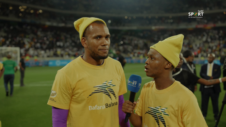 ๐ค๐ฟ๐ฆ A moment for the history books. ๐๐ After securing their place at the FIFA World Cup, the energy was electric โ and Bafana Bafanaโs own Ricardo Goss took over the mic to get the inside scoop from his teammates! ๐โฝ From raw emotion to proud smiles, hear what the players had to say in the heat of the moment โ pure passion, unity, and national pride. #SABCSport #BafanaPride #FIFAWCQ