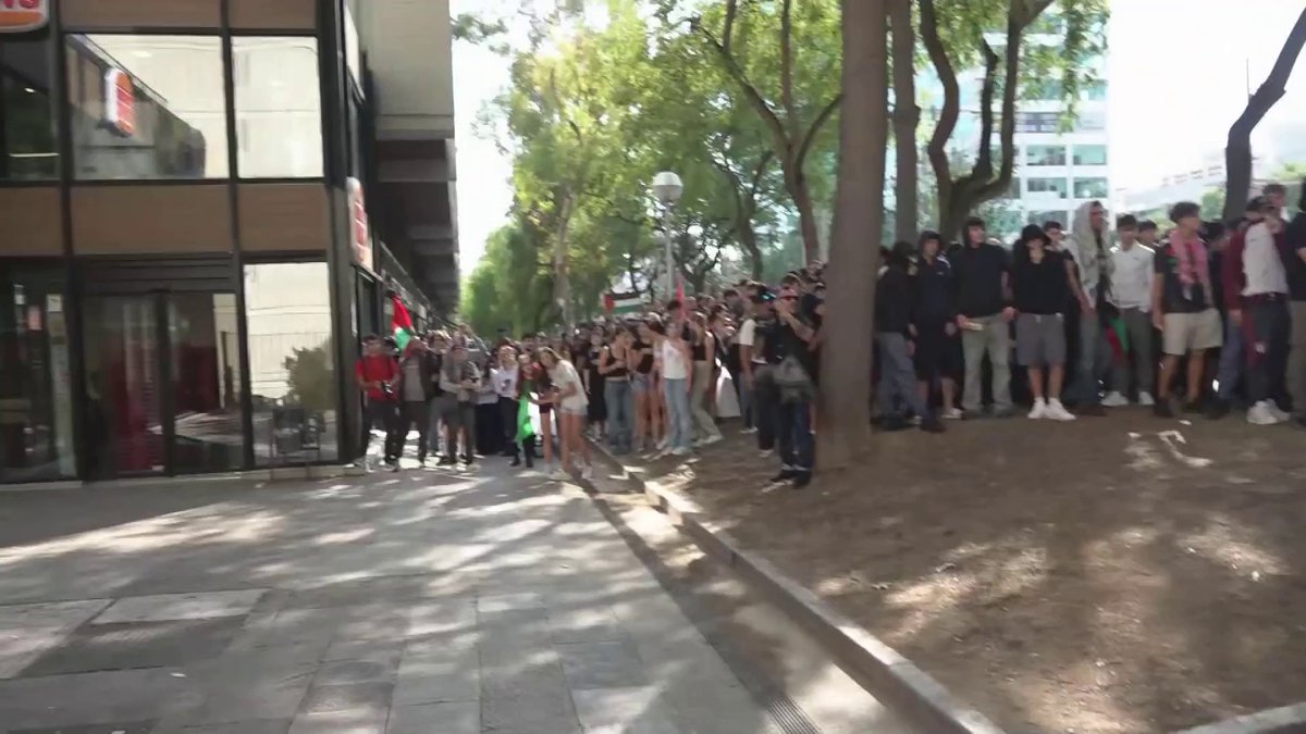 📢 Un grup de manifestants llencen pedres a Burger King a Barcelona. ▶️ La manifestació per Palestina es dirigeix a Sants | RTVE Catalunya RTVE Catalunya 🔴 MINUT A MINUT: