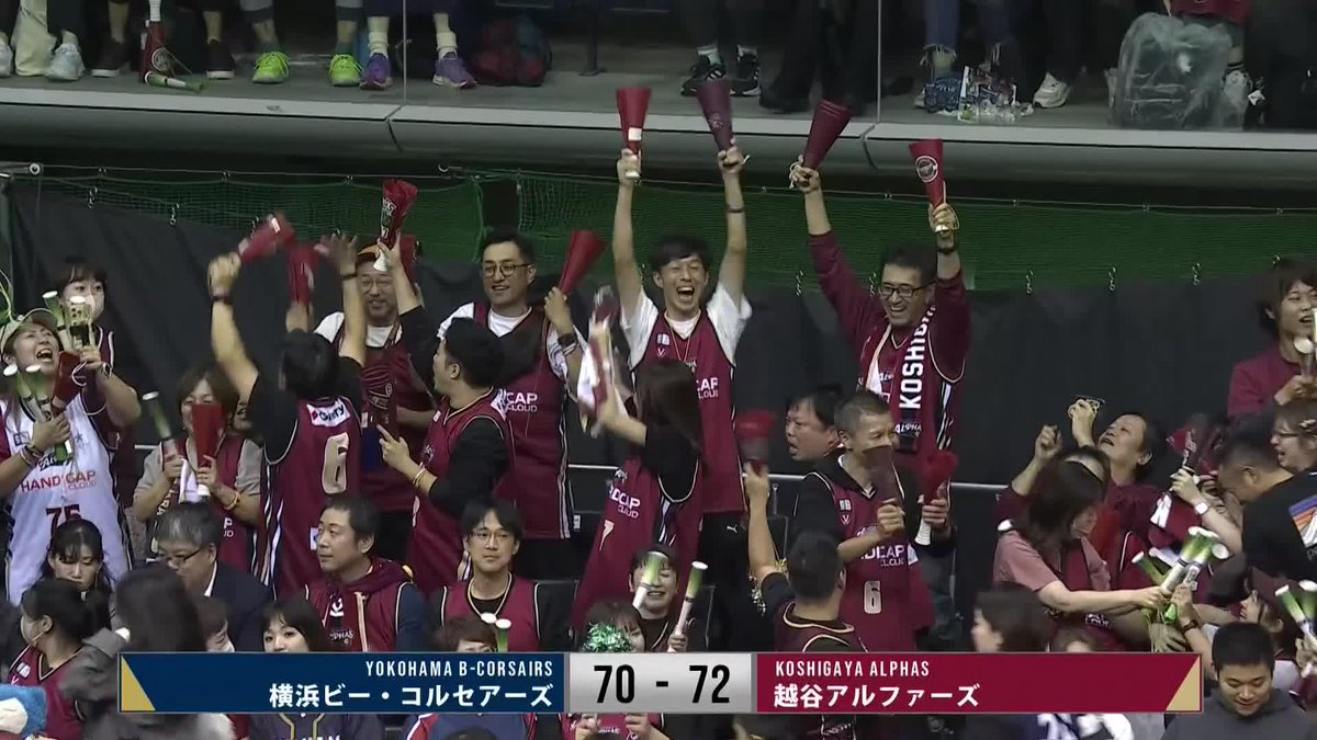 越谷が4連敗から脱出！ 2点差の接戦を制し、アウェーの地で今季初勝利👏 越谷アルファーズ #Bリーグ #りそなグループ