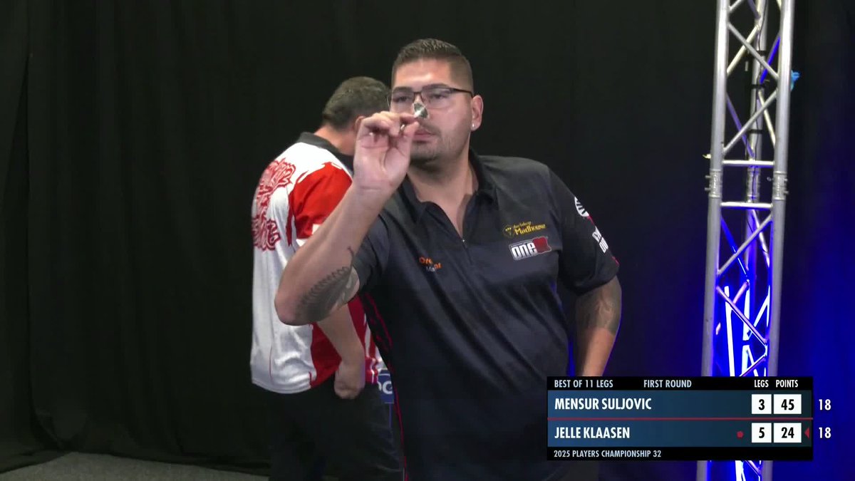 KLAASEN SEES OFF SULJOVIC! Jelle Klaasen makes it back-to-back opening round wins in Wigan, wrapping up a hard-fought 6-3 victory over Mensur Suljovic! 📺 #PC32