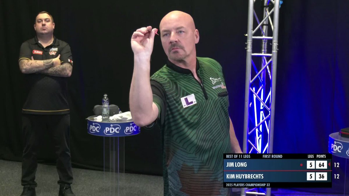 LONG COMPLETES THE COMEBACK! Remarkable scenes on Streaming Board Two! Jim Long recovers from 5-1 down to stun Kim Huybrechts, surviving SEVEN match darts in the process! 📺 #PC32
