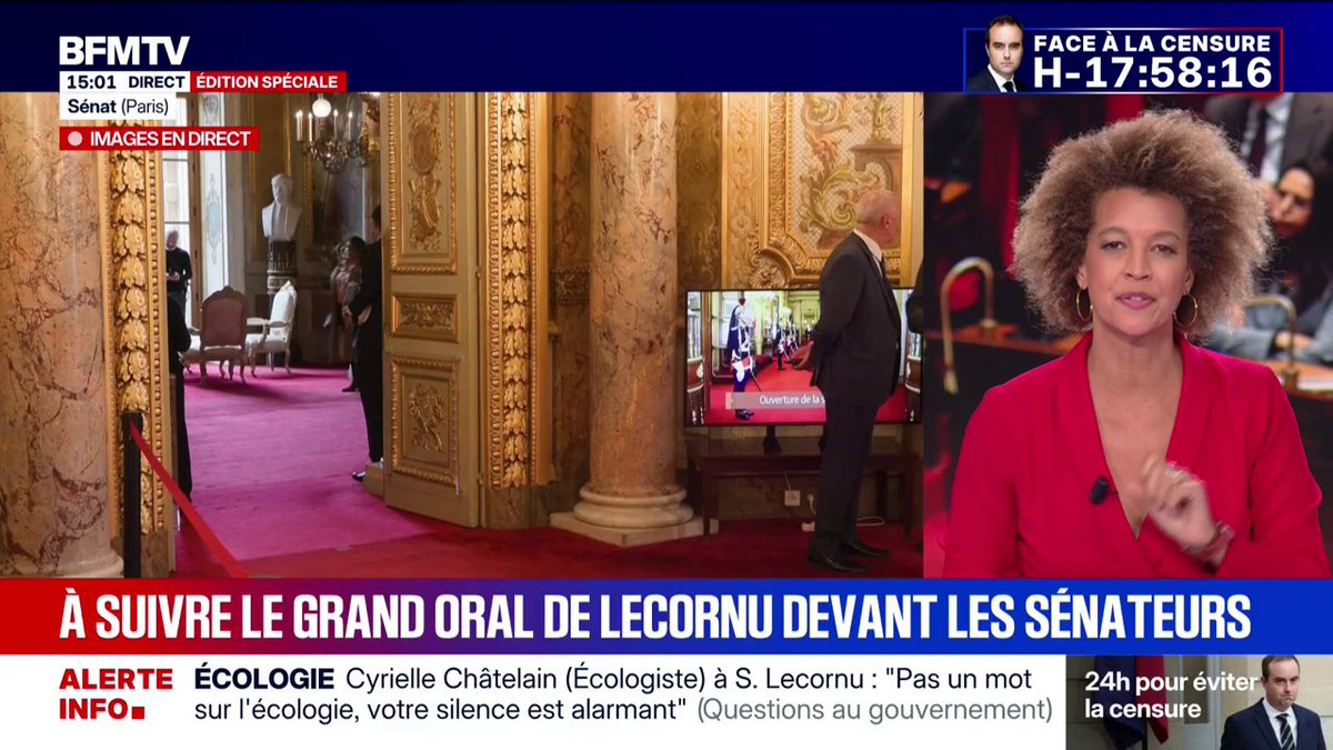 La rédaction de BFMTV s'excuse après une erreur commise lors des questions au gouvernement C'est la députée LFI Nadège Abomangoli qui s'est exprimée sur la suspension de la réforme des retraites en disant qu'il s'agissait "d'un écran de fumée", et non la députée PS Dieynaba Diop