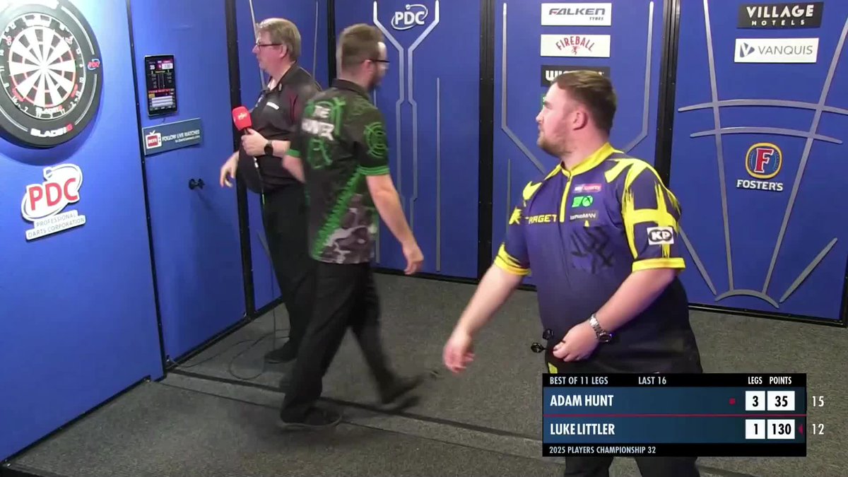 🔥 130 finish 🔥 120 finish 🔥 146 finish 🤯 Ten-dart leg Luke Littler produced an astonishing four-leg burst to book his place in the Players Championship 32 quarter-finals! ☢️