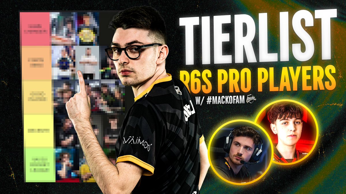 STOMPN, GAME CHANGER o PLAYER DI ROCKET LEAGUE? 🤯 La Tier List completa é out! 👊💢 #DrawnToDare #Rainbow6