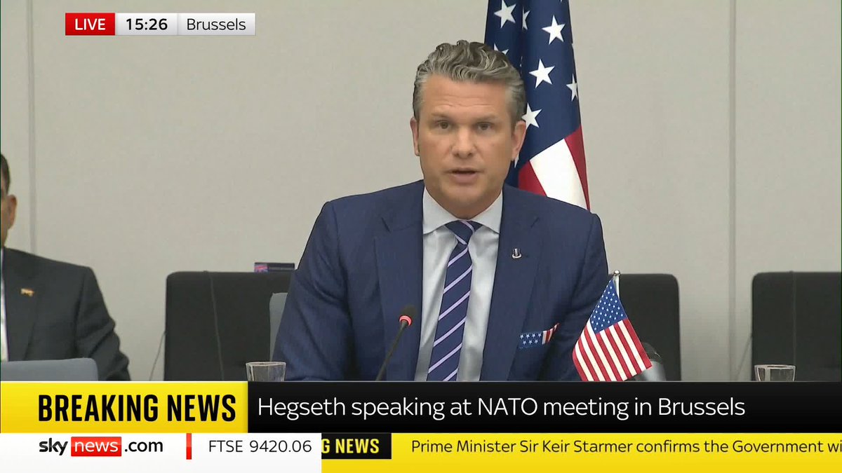 This Hegseth’s speech on Ukraine marks a clear shift in rhetoric from the Trump administration. It's necessary and very welcome. Credit goes to European leaders, Zelenskyy’s team, and above all, putin himself for repeatedly pissing Trump off.
