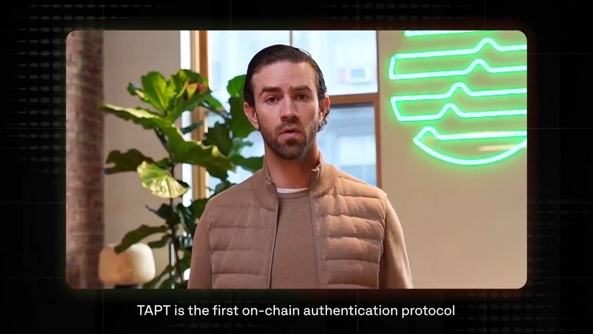 Introducing TAPT, the new standard for onchain authentication from Aptos Labs. ‣ Turns any NFC-enabled device into a trusted onchain interface ‣ One tap to verify, sign, or transact ‣ Built for developers, merchants, and enterprises Fast, frictionless, familiar—that's TAPT.