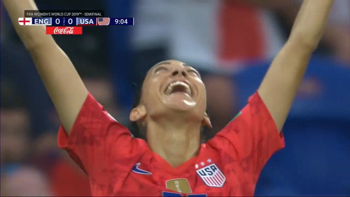 A legendary goal from a legendary career 🤩 With U.S. Women's National Soccer Team icon Christen Press announcing she will retire at the end of the NWSL season, we’re looking back at her unforgettable goal against England in the 2019 FIFA Women’s World Cup semifinal 🇺🇸