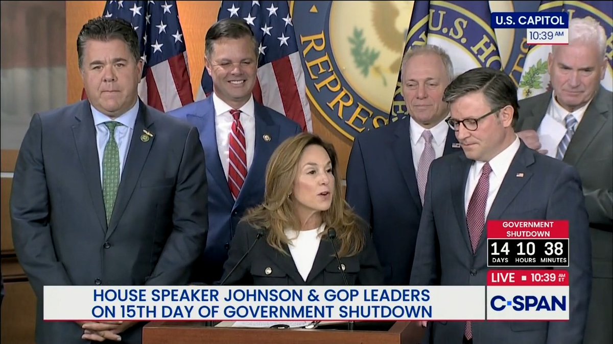 Chuck Schumer wants a secret backroom deal. Republicans are NOT going to let that happen. We passed our clean bill to fund the government almost A MONTH ago. Listen to what he wants in this DIRTY DEAL ⬇️