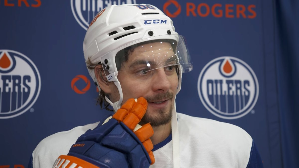 "I like that I just get the chance to be there." David Tomasek talks about maximizing his opportunity on the #Oilers power play. Enterprise | #LetsGoOilers