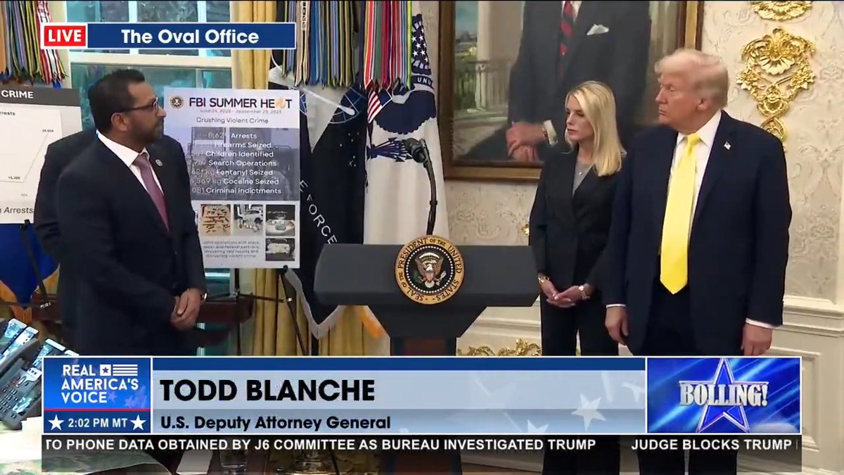 PATEL: "Mr. President, just one last thank you from the men and women at the FBI. You found a way to get these individuals paid DURING a government shutdown." 🙌🏼