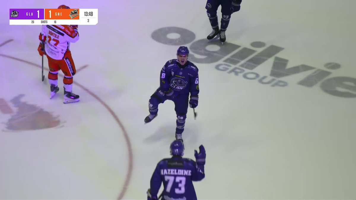 Neumann fires Glasgow Clan ๐๐ด๓ ง๓ ข๓ ณ๓ ฃ๓ ด๓ ฟ into the lead! ๐ฃ We're all set for a big finish in this third period now ๐ฅ Elite Ice Hockey League | #EIHL