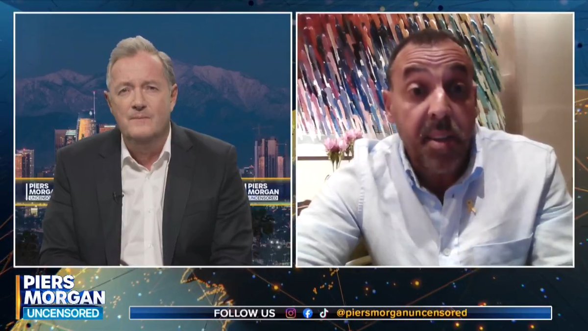 "It was like a five-kilo hammer on my head." Eli Sharabi tells Piers Morgan about the moment he realised his wife and two daughters had been killed on October 7 after he was released from captivity by Hamas. 📺 Piers Morgan