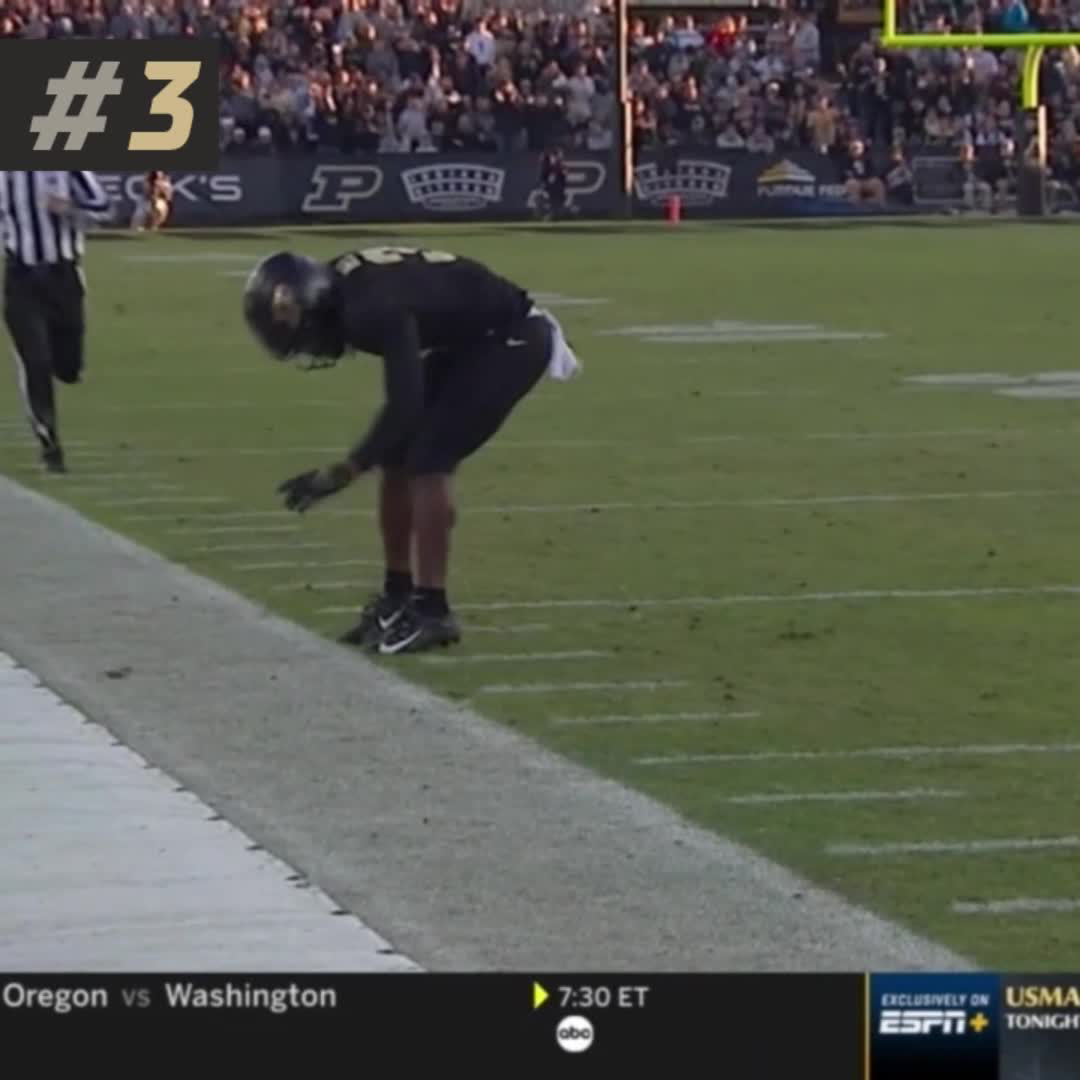 3️⃣ was special. With David Bell retiring from the NFL, we're reliving the 2021 Big Ten Conference WROY's 3️⃣ favorite college plays 👇 David Bell x Purdue Football