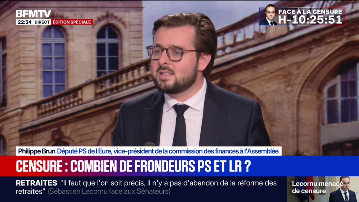 Vous vous demandez pourquoi Philippe Brun (PS) trépigne depuis des jours à l’idée que la censure ne soit pas votée ? Il a été réélu en 2024 avec toutes les voix du centre pour ne devancer le RN de 1 000 voix. En 2022, il ne le devançait que de 350 voix.