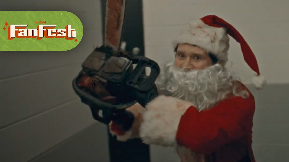 Rohan Campbell takes off the Michael Myers mask and becomes a killer Santa in SILENT NIGHT, DEADLY NIGHT, only in theaters on December 12.