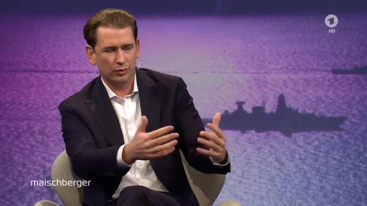 „Der einzige Weg ist der Dialog, #Russland ist eine Atommacht“, sagt der ehemalige österreichische Bundeskanzler @SebastianKurz zur Frage nach einer Beendigung des #Ukraine-Kriegs. Langfristig könne es Frieden "nur mit und nicht gegen Russland geben". #maischberger
