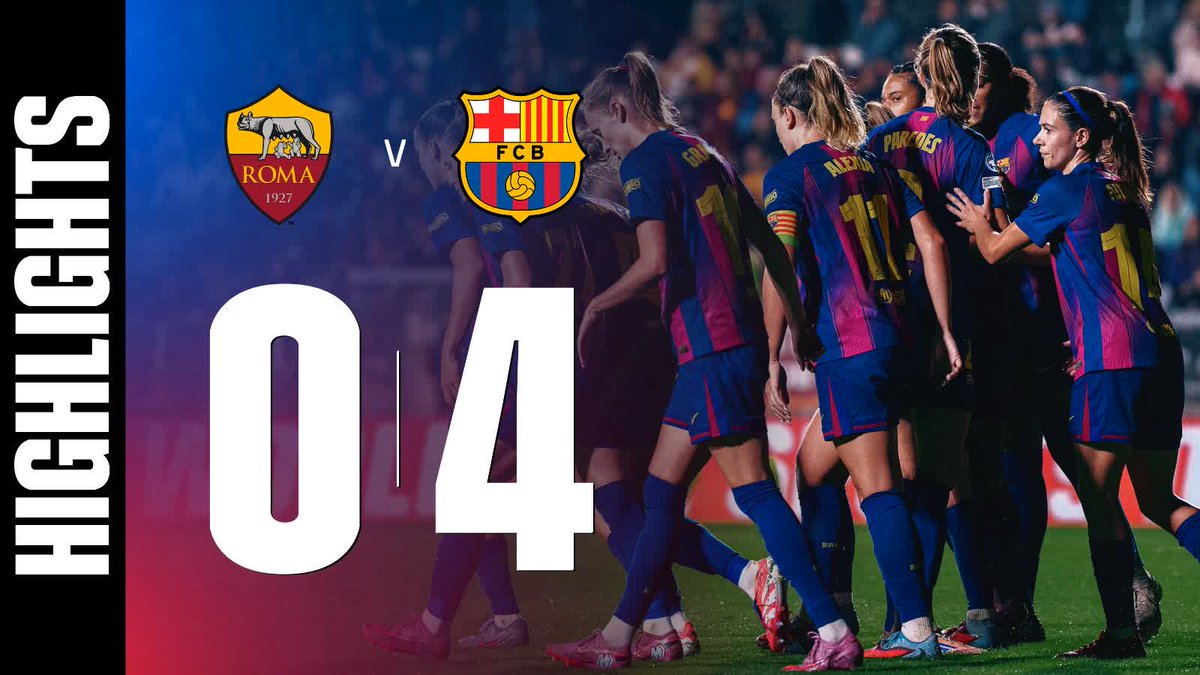 Els millors moments de la victòria blaugrana a Roma 🔝