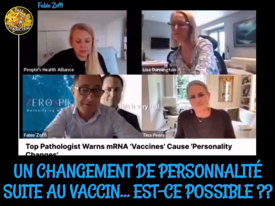 🌼 Fabio Zoffi UN CHANGEMENT DE PERSONNALITÉ SUITE AU VACCIN… EST-CE POSSIBLE ?? Certains pathologistes ont confirmé que la protéine Spike attaque et détruit le système endocrinien, c'est-à-dire les glandes qui produisent les hormones. Les hormones sont ce qui crée nos émotions, nos sentiments et toutes ces choses. Alors, après avoir examiné de nombreux cerveaux, une constatation est fait, la glande pinéale était complètement détruite chez toutes les personnes vaccinées. 🌼 Tous nos liens Ici👉