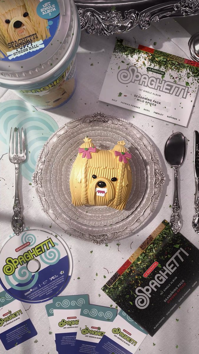LE SSERAFIM 1st Single Album 'SPAGHETTI' (Weverse Albums ver. / STRESS BALL ver.) Weverse Albums ver. STRESS BALL ver. 2025.10.24 1PM (KST) | 12AM (ET) #LE_SSERAFIM #르세라핌 #EAT_IT_UP_SPAGHETTI