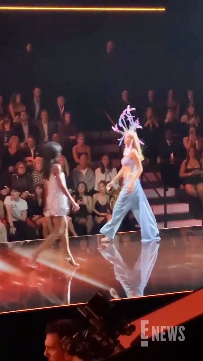 Can we talk about couple goals? 😍 Patrick Schwarzenegger supporting his wife Abby Champion at the #VSFashionShow.