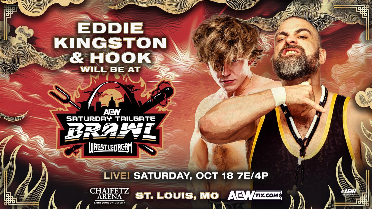 Eddie Kingston and HOOK look to keep climbing the tag team ranks as they head into the Tailgate Brawl this Saturday before #AEWWrestleDream!