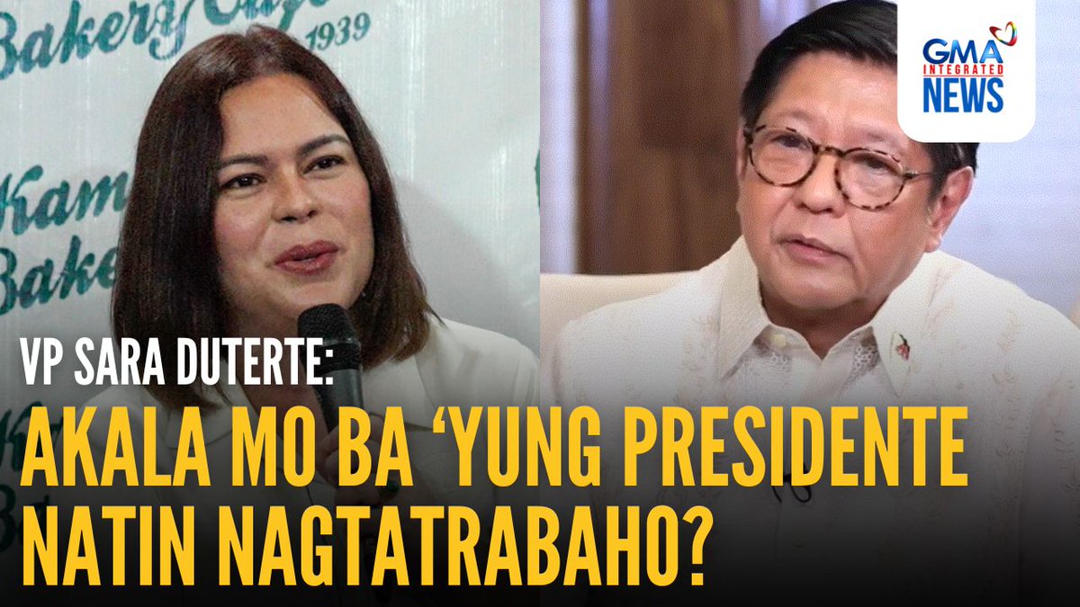 “Akala mo ba ‘yung presidente natin nagtatrabaho? Hindi nagtatanong ‘yan at all” Muling kinuwestiyon ni Vice President Sara Duterte ngayong Huwebes, Oct. 16, ang administrasyon ni Pangulong Ferdinand “Bongbong” Marcos Jr. dahil hindi umano siya nagtatrabaho at kulang ng direksyon sa pamumuno. “Napapansin n’yo ba, walang direksyon ang governance. He doesn’t command, he doesn’t ask.” Dagdag ni VP Duterte, noong nawala siya bilang miyembro ng Gabinete ni Marcos, nawala na rin ang mga accomplishment ng pangulo. “Ako na nga lang isang nagde-deliver sa Cabinet ni BBM, tapos ganoon pa ang gagawin sa akin.”