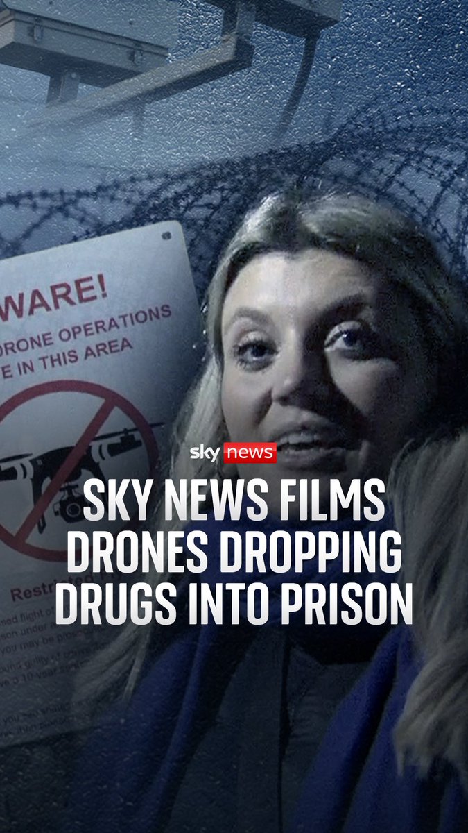 Sky's Mollie Malone witnesses prison drone drops at HMP Wandsworth and HMP Long Lartin - a prison that houses some of the country's most dangerous offenders. Read more: