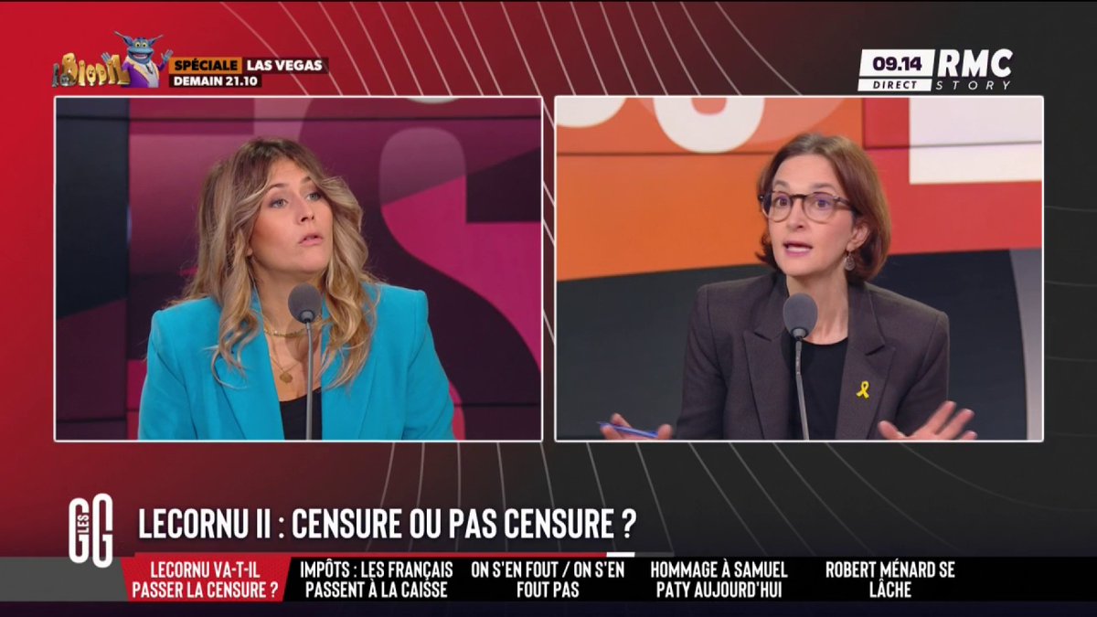 🏛️ Lecornu II : alors, censure ou pas censure ? 🗣️ Flora Ghebali : "Toi, tu n'as pas l'insécurité de l'emploi... Il y a 6 000 défaillances d'entreprises !" 🗣️ Barbara Lefebvre : "Tu penses que les "petits" profs, les "petits" flics, ce sont des privilégiés ?!" #GGRMC