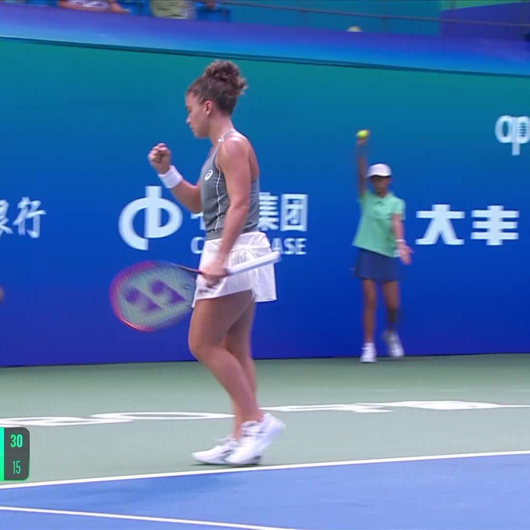 Beautiful tennis 🤌 Jasmine Paolini | #NingboOpen