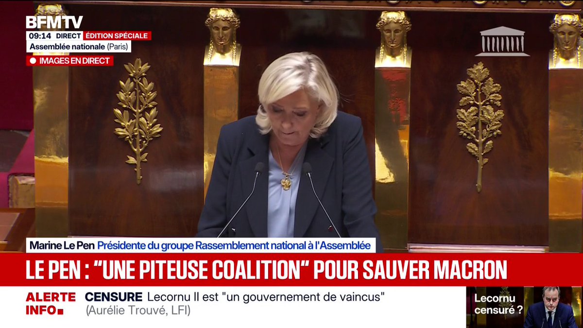 [ 🇫🇷 FRANCE ] 🔸 Marine Lepen déclare que « Ce budget est un véritable musée de toutes les horreurs coincées depuis des années dans les tiroirs de Bercy ».