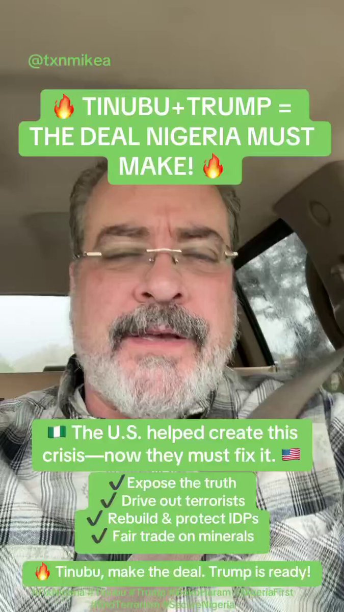 Behold "Mike Arnold" your latest White Saviour, dear natives of Green-White-Green olodo-land. One way or the other, you people will learn. It is about your resources. It is ALWAYS about your resources. It is ONLY about your resources. Continue looking for oyibos to save you👍🏿