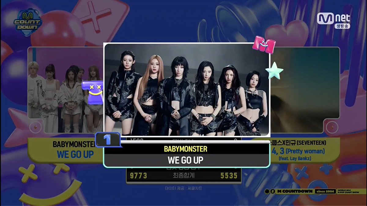 🏆 BABYMONSTER won first place on this week's M Countdown, claiming their 1st trophy for “WE GO UP” — Congratulations! 🥳 #WEGOUP1stWin #BABYMONSTER2ndWin #BABYMONSTER #베이비몬스터 #WEGOUP (251016)