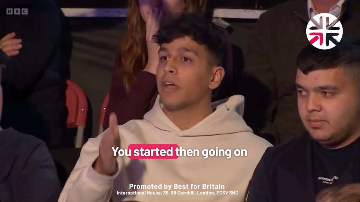 👏 "We've lived here all our lives. And I have never felt so unwelcome in my own hometown as I do since your party came into Caerphilly." "With all the rhetoric that you bring in, I have to say to my sons, please don't go there. Please don't do this." "I blame you for that."