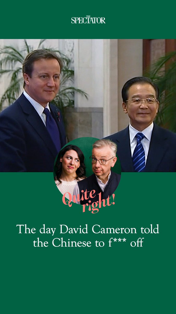 'David Cameron said, undiplomatically, "they can f*** off". Michael Gove recalls a trip to China during which officials asked the British delegation to remove their poppies. Watch in full Michael Gove Madeline Grant