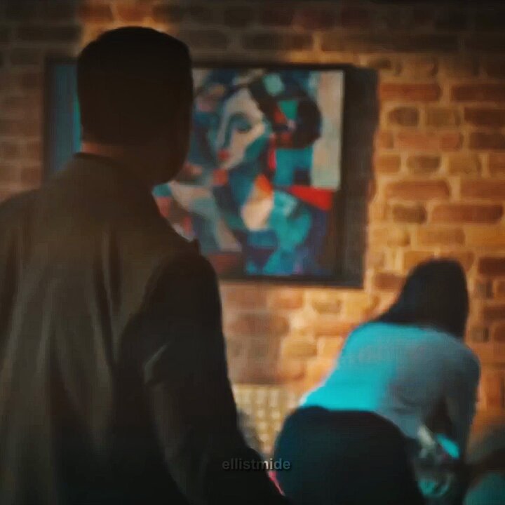 just inches between them