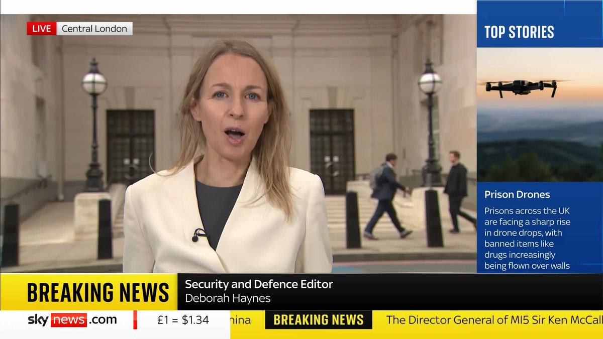 The head of MI5 has said the number of people in the UK under investigation for "state threat activity" has jumped by 35% in the past year compared with the previous 12 months. Deborah Haynes reports live from the MI5 headquarters in London. Full story: