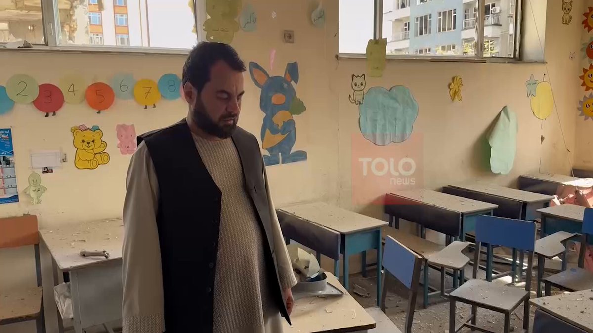 Pakistan targeted civilians in Kabul, including schools. Visuals from Tolo News: