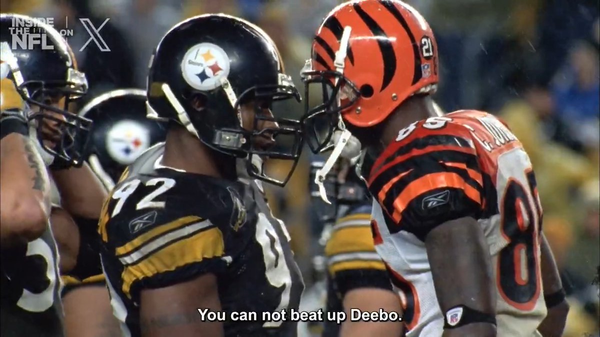 "I will beat the ---- out of James Harrison!" Sounds like the @OchoCinco v. James Harrison Super Bowl fight is back on 🥊🤣