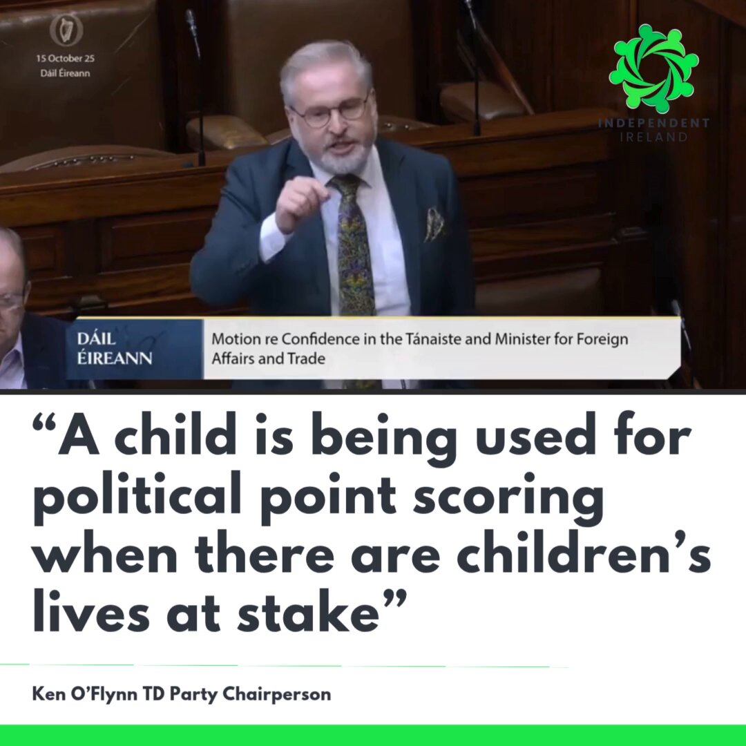 Families want answers. Independent Ireland fully support an independent public inquiry into the scoliosis crisis. Ken O'Flynn TD speaking in the Dail yesterday.