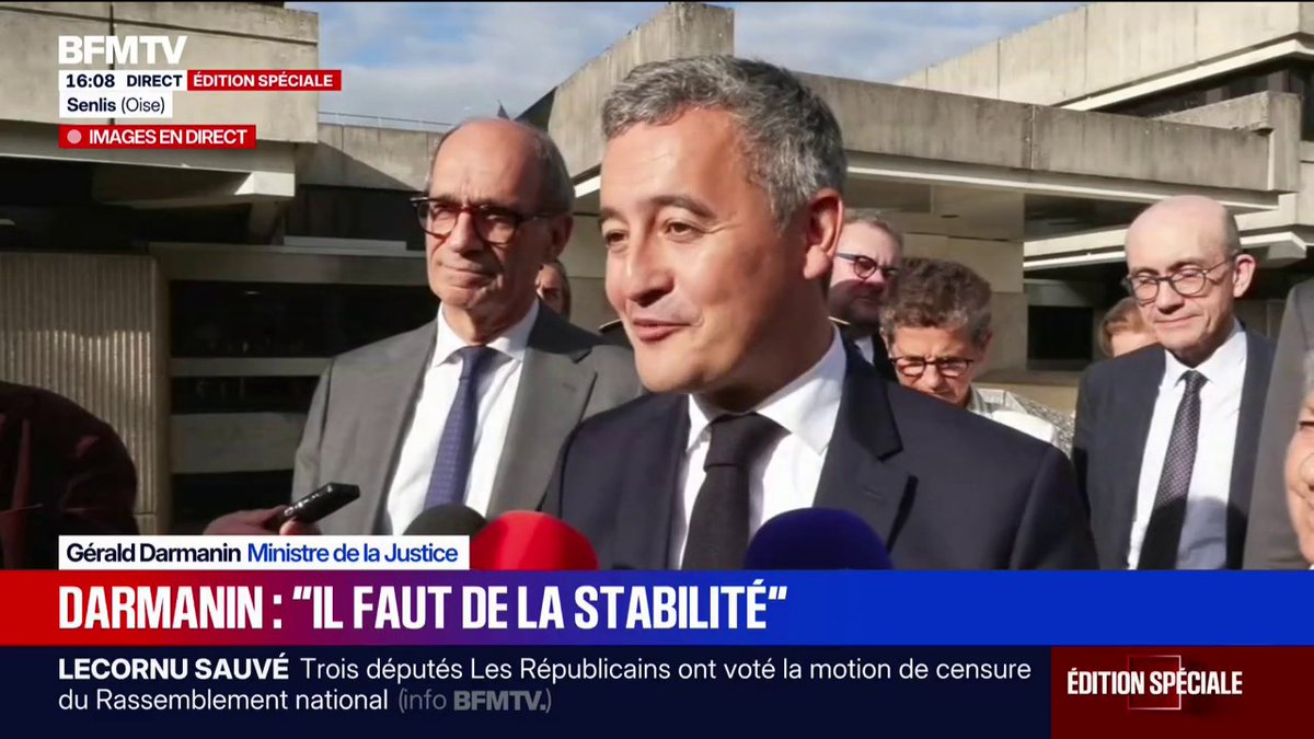 Nomination de Laurent Nuñez au ministère de l'Intérieur: "C'est le meilleur choix que le président de la République pouvait faire", assure Gérald Darmanin, ministre de la justice
