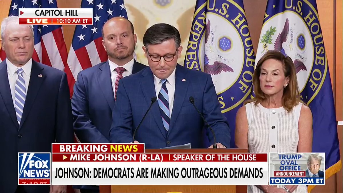 SPEAKER JOHNSON: "This is not your grandfather's Democratic Party." "It truly has become the far-left, Marxist left that are running that whole operation, and it has real effects on real people."
