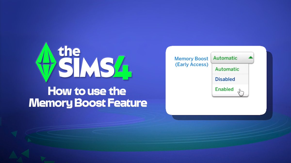 Not mandatory, just magical ✨ Memory Boost helps your game run smoother by optimizing memory and reducing lag. Toggle it on in your Game Options. #TheSims4
