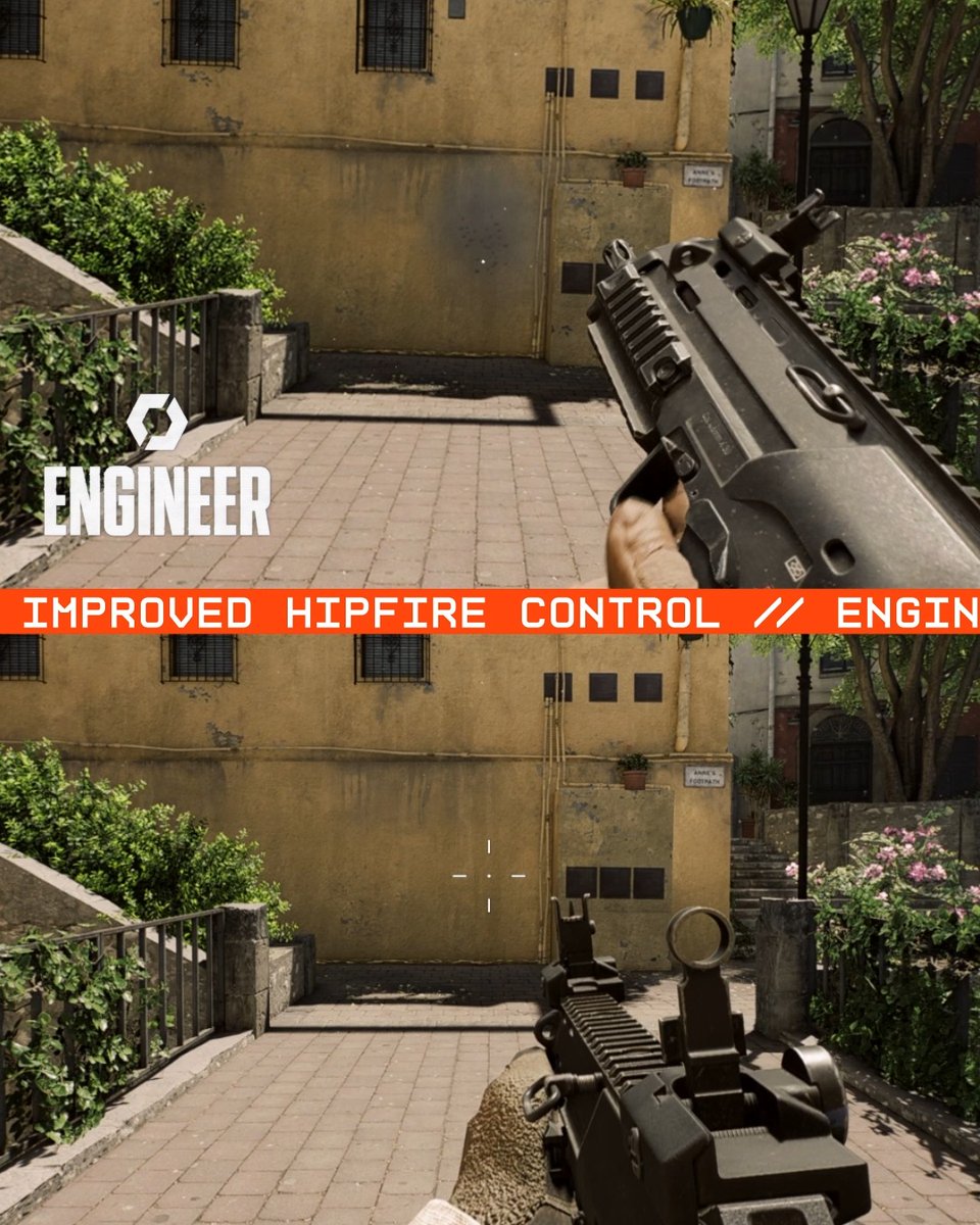 Up close, chaos has a new specialist 💥 Engineers wield SMGs with unmatched control. Tighter hip fire, faster draw, no hesitation. #Battlefield6