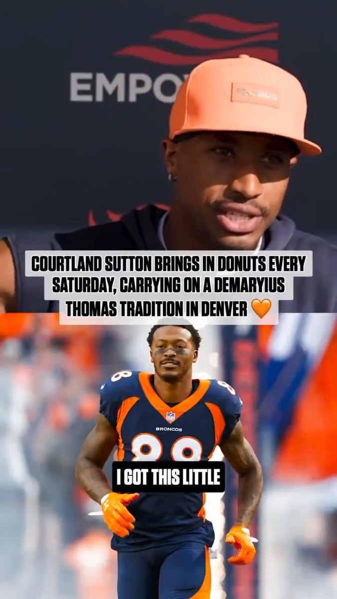 Demaryius Thomas left a lasting impact on Courtland Sutton ❤️