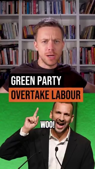 The Greens are surging ahead of Labour. It's on! Zack Polanski