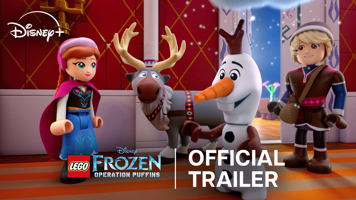 Royal sisters on a mission! ❄️🏰 Go on an all-new adventure in LEGO Disney Frozen: Operation Puffins, an original special available October 24 only on Disney+.