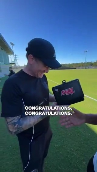 From one MVP to another 🫡 Shoutout to Topps for sending our Equipment Manager Bentley Smith his own card