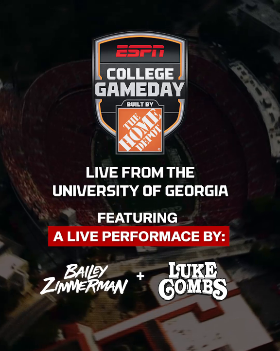 College GameDay in Athens featuring a live performance from ⚡️Bailey Zimmerman⚡️ and Luke Combs 🎤 🔥 Saturday is going to be ELECTRIC ⚡️